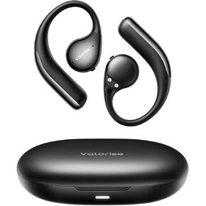 T60 True Wireless Bone Conduction Headphones, OWS Open Ear Earbuds with Earhooks, Bluetooth 5.4, Deep Bass, Lightweight & Sturdy, 25Hrs Playtime, IPX6 Waterproof, for Cycling Yoga Gym Workouts