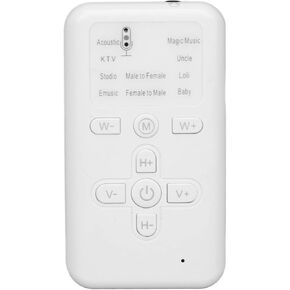 Voice Changer Disguiser Modulator for PS4 Xboxone Switch Phone, Handheld Mini Microphone, Live Broadcast Card, 8 Sound Effects, Plug and Play Adults Kids