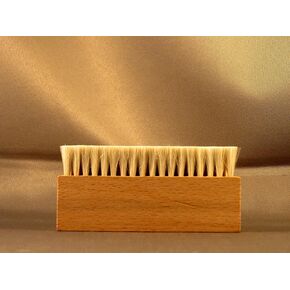 Wooden 3 Three Row Goat Hair Anti Static Record Cleaning Brush Cleaner