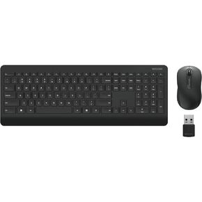 Incase Wireless Desktop 900 Keyboard and Mouse Combo - Designed by Microsoft – Quiet Touch Keys, Ambidextrous Design, Customizable Hotkeys, Two Year Battery Life – Black