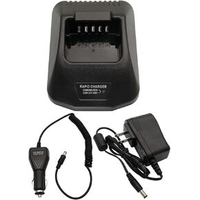 KSC-25 Rapid Charger DC 12V/24V Car Charger Compatible with Kenwood NX-220 NX-320 TK-2140 TK-3140 TK-2160 TK-3160 TK-2170 TK-3170 TK-2360 TK-3360 Radio Battery KNB-57L KNB-26N KNB-24L