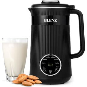 8 in 1 Nut Milk Maker Machine, 32oz Homemade Almond, Oat, Coconut, Soy, Plant Based Milks and Non Dairy Beverages, Automatic Soy Milk Maker with Delay Start/Keep Warm/Boil Water, Black