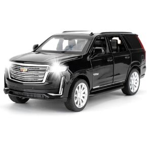 1:32 Scale Car Model Compatible for Collectible Escalade SUV Diecast Toy Vehicle, Zinc Alloy Pull Back Toy Car with Sound and Light for Adult Boys Girls 3 4 5 6 7 8 (White)