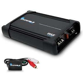 Pyle 3000W MOSFET Amplifier - 1-Channel Car Audio Amp, Class AB Mono Amplifier with Low Pass Filter, Bass Boost, Short Circuit Protection, RCA Terminals, Compact Design (12.36" x 8.13" x 2.28")