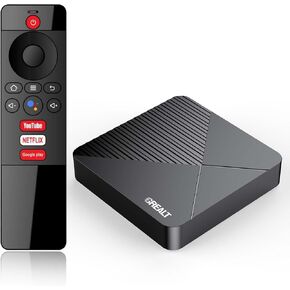 صندوق تلفزيون Android 13.0 8K 2025 Android Box 4GB RAM 32GB ROM Quad Core 64bit ، دعم مزدوج WIFI 2.4G/5G WIFI6 3D HDR10+ BT5.0 مع التحكم عن بُعد الصوت