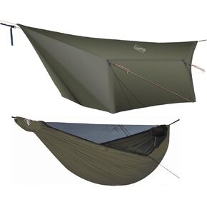 onewind 11ft Camping Hammock with Mosquito Net and 12ft Silnylon Tarp