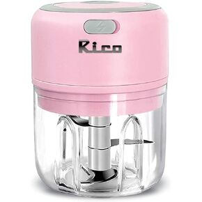 Mini Electric Garlic Chopper | 250ML Wireless Veggie Grinder & Onion Masher | Compact Food Processor for Ginger, Chili, Fruit & Meat (White)