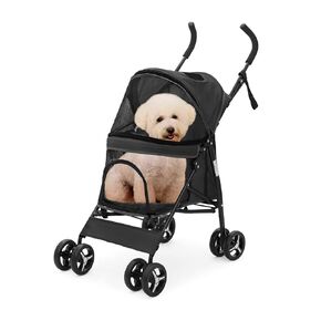Athena Collection 4 Wheels Pet Stroller Stroller Cat Clag Clag Cling for Dogs Medium Cogs 22 رطل جرو للقطار