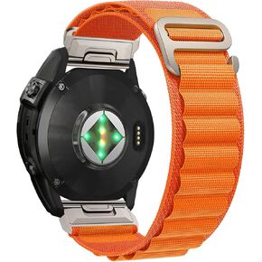Alpine Quickfit-Band for Garmin Fenix 8 51MM/7X/6X Pro/6X Sapphire/5X/5X Plus/Fenix 3,26MM Quickfit Adjustable Sport Nylon Loop Bands for Garmin