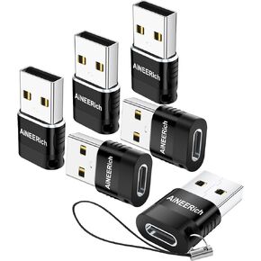 USB to USB C Adapter 20 Pack,USB A to USB C Adapter,USBC Female to USBA Male,USBC Cable Converter for iPhone,MacBook,iPad and More,4 Color