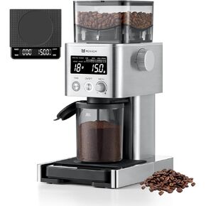 Coffee Grinder, Anti-static Conical Burr Coffee Bean Grinder, Adjustable Electric Burr Mill with 31 Precise Settings for Espresso/Drip/Pour Over/Cold Brew/French Press Coffee Maker