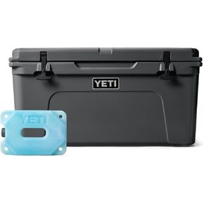 YETI Tundra 65 Hard Cooler with YETI ICE 4 lb, Charcoal