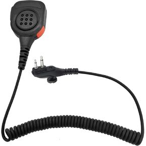 Walkie Talkie Speaker tc508 pd402i Shoulder Mics Microphone for Hytera HYT Radio Models pd662 pd562i bd502i sm08n1 pd402i md666 u bd612i(IP65 Waterproof) (Black)