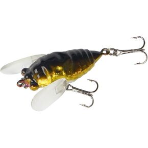 Topwater Cicada Fishing Lure - 1.6in/6g Insect Bait for Bass, Trout, and Freshwater Fishing
