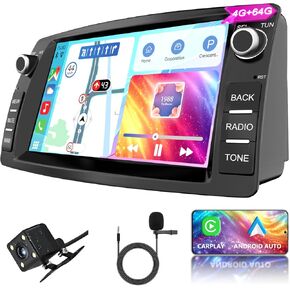 Android 14 Car Radio for Toyota Corolla 2009 2010 2011 2012 2013 Support Wireless Carpaly&Android Auto, 9 Inch IPS Touch Screen Android corolla radio with Bluetooth/WiFi/GPS/FM/SWC/Backup Camera,4+64G