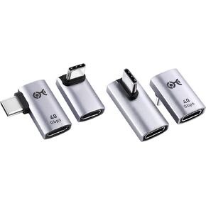 Cable Matters Combo-Pack 40Gbps Right Angle USB-C Adapter Kit with 240W PD & Combo-Pack 40Gbps Vertical Right Angle USB-C Adapter Kit with 240W PD