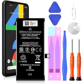 Pixel 4A 4G Battery, (Upgraded) 3080mAh Li-Polymer Replacement Battery for Google Pixel 4a 4G Model: G025J, GA02099 with Repair Tool Kits (Not for Pixel 4a 5G)