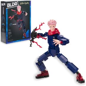 Jujutsu Kaisen Yuji Itadori Building Set - 9.5-Inch Buildable Articulated Action Figure, 0039