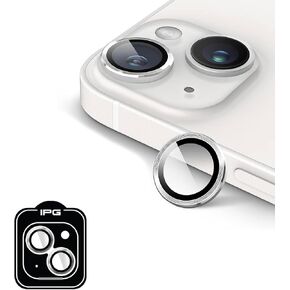 IPG ProLENS CD Aluminum Frame Camera Lens Protector for iPhone 16/16 Plus, Alumina Silicate Tempered Class, HD Clarity, Scratch-Resistant, Individual Camera Lens Cover for iPh16/+CDred