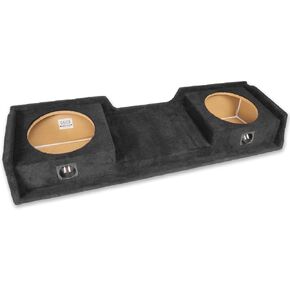 NVX VE-GM-SLVECG1-D10S Custom Fit Dual 10" Sealed Empty Down Firing Subwoofer Enclosure for Chevrolet Silverado 1999-2006 and GMC Sierra Extended Cab Trucks