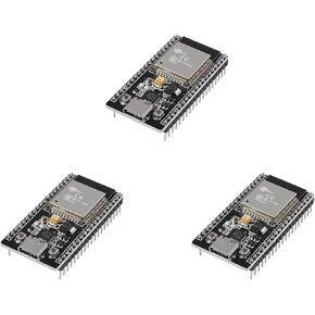3 Packs ESP32-DevKitC-32 Development Board modules(ESP-32D,ESP-32 CP2012 USB C with 38 pins),Supporting STA/AP/STA+AP,with WiFi+Bluetooth Dual-core and Type-C Interface.