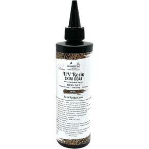 Resin Rockers Skim Coat UV Resin for Pen Making, Clear High Gloss Finish, Fast Curing, Non-Toxic, Anti-Yellowing, 60-120 Sec Cure Time, 24-54W UV Lamp Required, 100 g