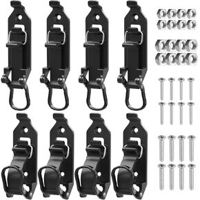 Shovel Mount for Roof Rack, Shovel Mount for Truck Bed, Truck Jeep Offroad Roof Rack Axe Shovel Mount, Shovel Holder for Truck & Quick Fist Mount Clamps Fit 0.67" to 1.57" D Tools- Black 4PCS
