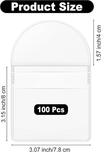 100 Pcs Coin Sleeves Single Pocket Coin Flips 2.56"x 2.56/6.5cm x 6.5cm, Plastic Coin Holders for Collectors, Individual Clear PVC Coin Protectors for All Coins, Jewelry, Small Items Storage in Saudi Arabia