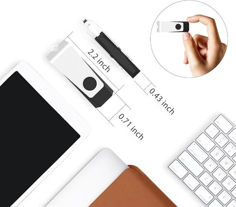 Eastbull 100 Pack of Flash Drives 4GB USB 2.0 Flash Drives Pack 4 GB محركات محركات الإبهام السائبة لتخزين البيانات مع 100 سلاسل وعلامات (4 جيجابايت ، أسود) in Kuwait