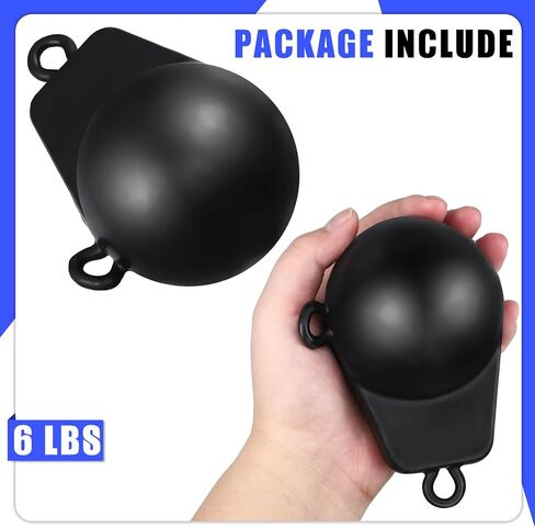 Zonon Downrigger Weight Coated Ball 4 lbs Fishing Downriggers Sinker for Downriggers, Black in Saudi Arabia