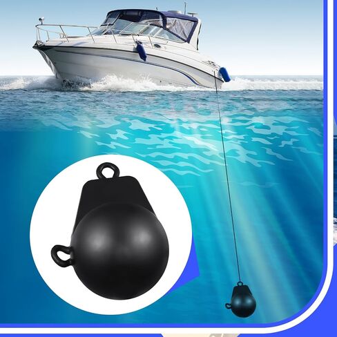 Zonon Downrigger Weight Coated Ball 4 lbs Fishing Downriggers Sinker for Downriggers, Black in Saudi Arabia