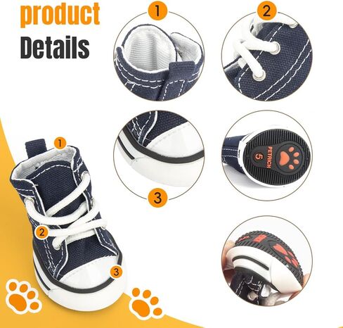 Pet Sports Dog Shoes, Puppy Canvas Sports Shoes, Non Slip Casual Shoes, Outdoor Adventure Non Slip Boots, and Sports hot Road Protection Dog and cat paw Protective Covers, 4PCS (Pink, 2#) in Saudi Arabia