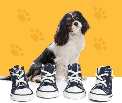 Pet Sports Dog Shoes, Puppy Canvas Sports Shoes, Non Slip Casual Shoes, Outdoor Adventure Non Slip Boots, and Sports hot Road Protection Dog and cat paw Protective Covers, 4PCS (Pink, 2#) in Saudi Arabia