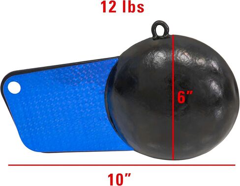 Extreme Max 3006.6984 Coated Pancake Downrigger Weight - 8 lbs. with Gold Flash in Saudi Arabia