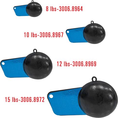 Extreme Max 3006.6984 Coated Pancake Downrigger Weight - 8 lbs. with Gold Flash in Saudi Arabia
