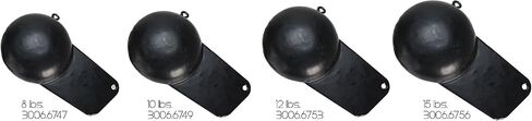 Extreme Max 3006.6984 Coated Pancake Downrigger Weight - 8 lbs. with Gold Flash in Saudi Arabia