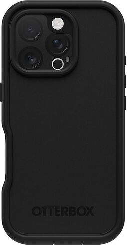 OtterBox iPhone 16 Pro Max FRĒ Series Waterproof Case with MagSafe (Designed by LifeProof) - Black, Waterproof, 60% Recycled Plastic, Sleek and Stylish in Kuwait