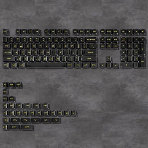 dagaladoo Grey Clear keycaps,Transparent keycaps 60 75 100 Percent,Ceramic Jelly Key caps Set,Shine Through Key caps.,MDA Profile Keyboard Key Cap for Mx Switches Mechanical Keyboard(115key) in Saudi Arabia