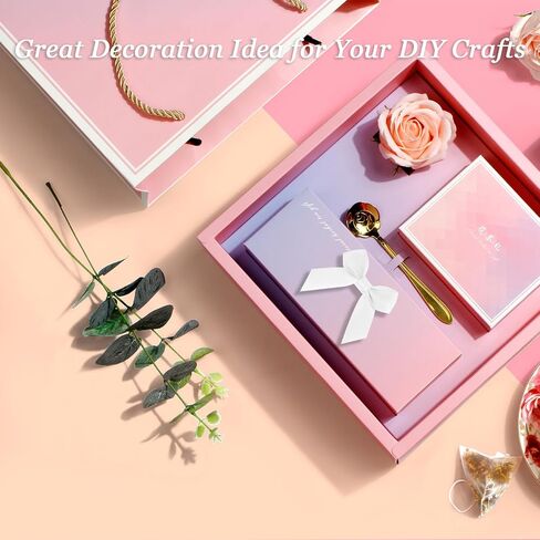 36pcs Satin Ribbon Bows Self Adhesive Satin Bow with Double-Sided Tape Premade Mini Bow Sticker for Making Crafts Baby Shower Birthday Party Wedding Decorations(Baby Pink) in Saudi Arabia