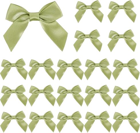 36pcs Satin Ribbon Bows Self Adhesive Satin Bow with Double-Sided Tape Premade Mini Bow Sticker for Making Crafts Baby Shower Birthday Party Wedding Decorations(Baby Pink) in Saudi Arabia