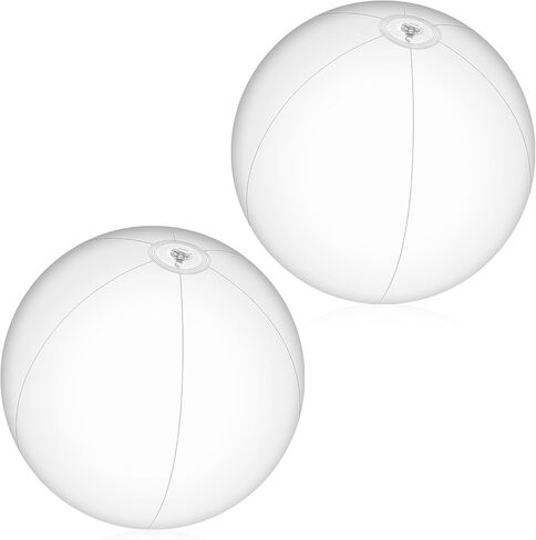 2 Pcs Inflatable Beach Ball 24 inch Swimming Pool Balls Summer Outdoor Decor Ball in Saudi Arabia