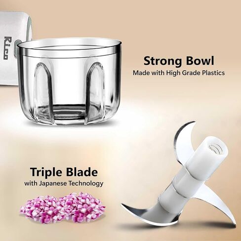Mini Electric Garlic Chopper | 250ML Wireless Veggie Grinder & Onion Masher | Compact Food Processor for Ginger, Chili, Fruit & Meat (White) in Saudi Arabia