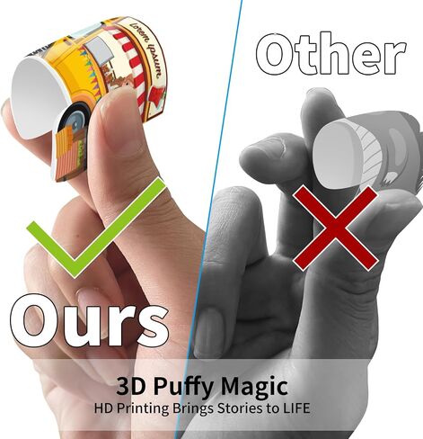 Kalysky 6Set Puffy Sticker Books for Kids 2-4, 3D Reusable Stickers Books for Toddlers 1-3 2-4,Farm+Animal+Dinosaurs+Ocean World+Space+Vehicle in Saudi Arabia