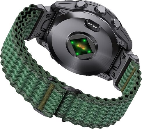 BANSO 22mm Quick Fit Nylon Watch Band for Garmin Fenix 6/7/8 47, Sport Strap for Fenix Pro/5/5 Plus, Soft Band for Forerunner 945/935/Approach S60/S62 in Saudi Arabia