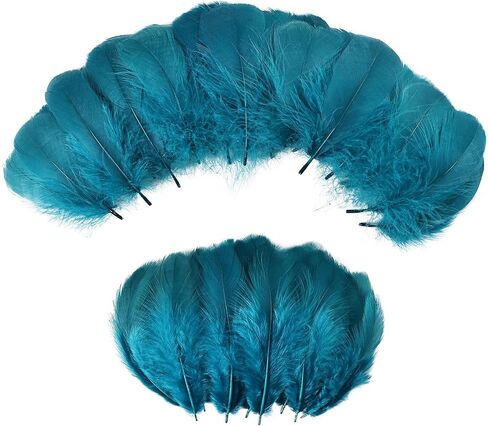 MAOFENG 480pcs Natural Feathers Bluk 3-5 inch Feathers Crafts Bluk for DIY Halloween Wedding Home Party Decorations,Golden Yellow in Saudi Arabia