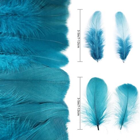 MAOFENG 480pcs Natural Feathers Bluk 3-5 inch Feathers Crafts Bluk for DIY Halloween Wedding Home Party Decorations,Golden Yellow in Saudi Arabia