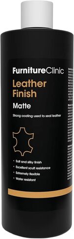 Leather Finish Gloss | Seals and Protects Leather | Suitable for Leather Sofas, Car Interiors, Handbags | Flexible Lacquer That Prevents Scratches and Scuffs | Gloss Finish (250 ml / 8.5 oz) in Saudi Arabia