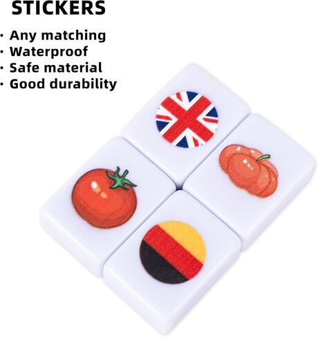 drizzle 65 Tiles Seaside Escape Game Blocks 30mm - Instruction Manual Panda Bag - Mahjong Tile Game Sets in Saudi Arabia