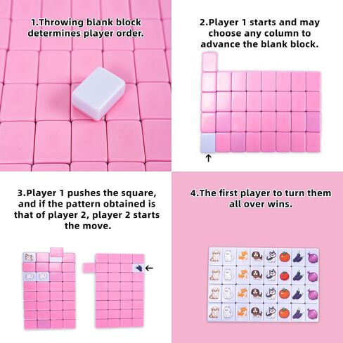 drizzle 65 Tiles Seaside Escape Game Blocks 30mm - Instruction Manual Panda Bag - Mahjong Tile Game Sets in Saudi Arabia