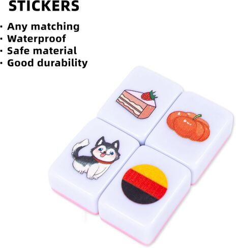 drizzle 65 Tiles Seaside Escape Game Blocks 30mm - Instruction Manual Panda Bag - Mahjong Tile Game Sets in Saudi Arabia